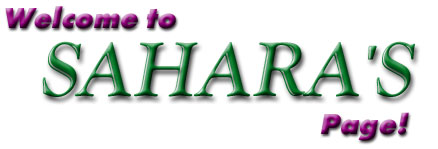 Welcome to Sahara's Page!